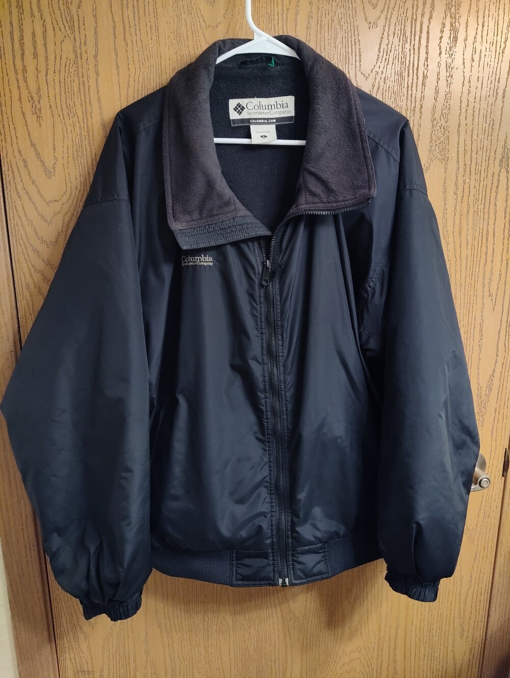 Columbia Men's Black Performance Jacket with Fleece Collar